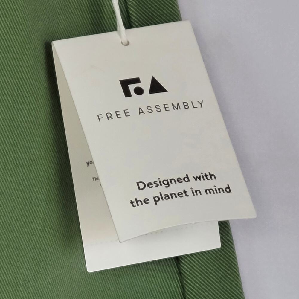 FREE ASSEMBLY Flared Skirt with Yoke Military Green w/Pockets Womens Size: 12 - Picture 8 of 15
